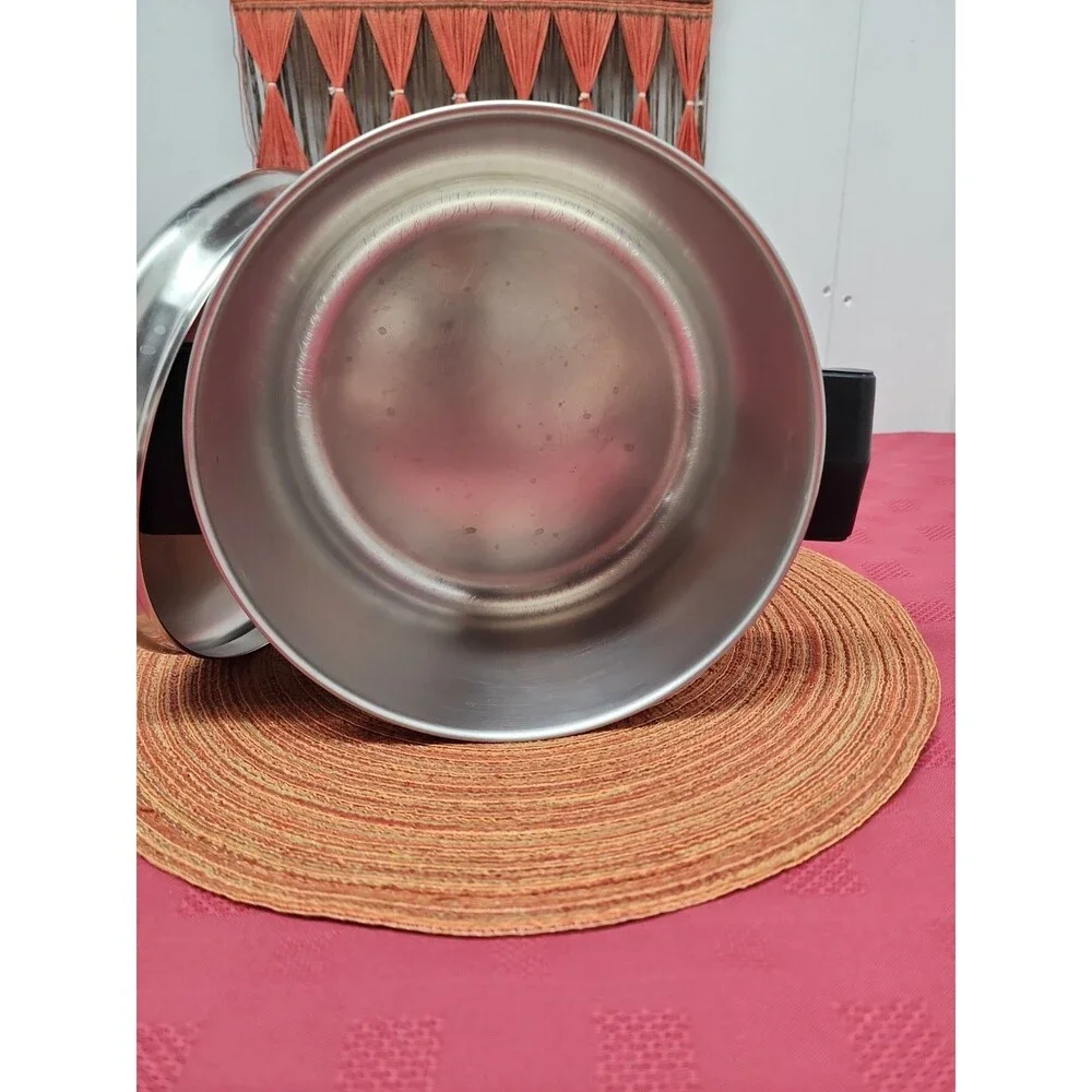 Vintage Farberware 4 Quart Stockpot W Lid Stainless Steel Aluminum Clad NYC~USA